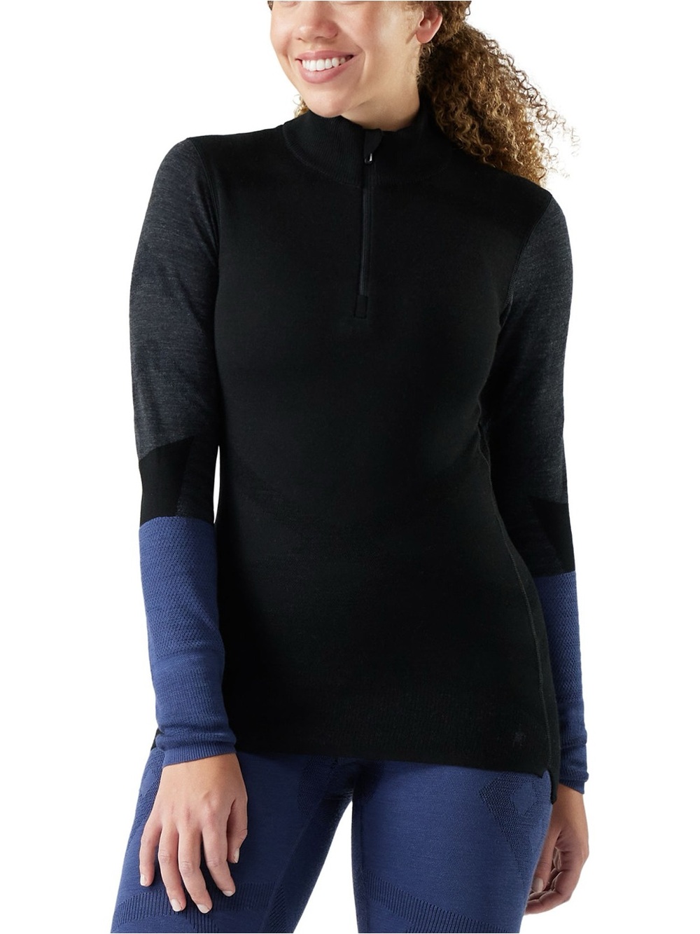 Smartwool Women’s Intraknit Thermal Merino Blend 1/4 Zip Sweater Size Medium